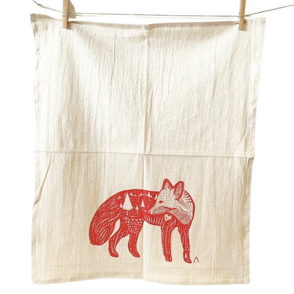 Fox Tea Towel