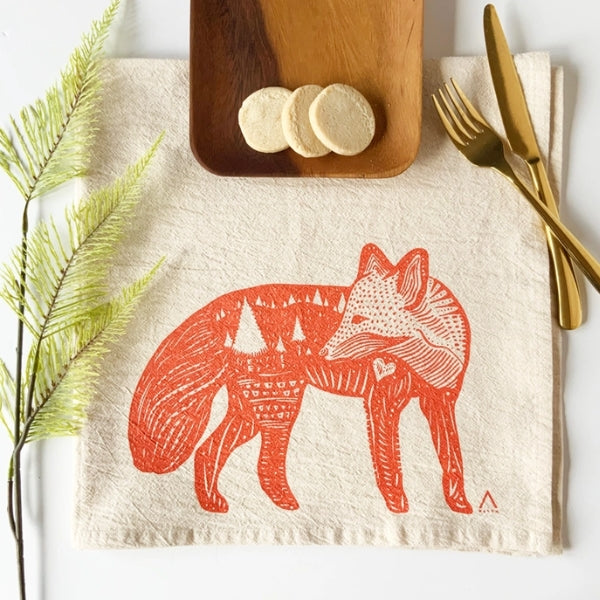 Fox Tea Towel