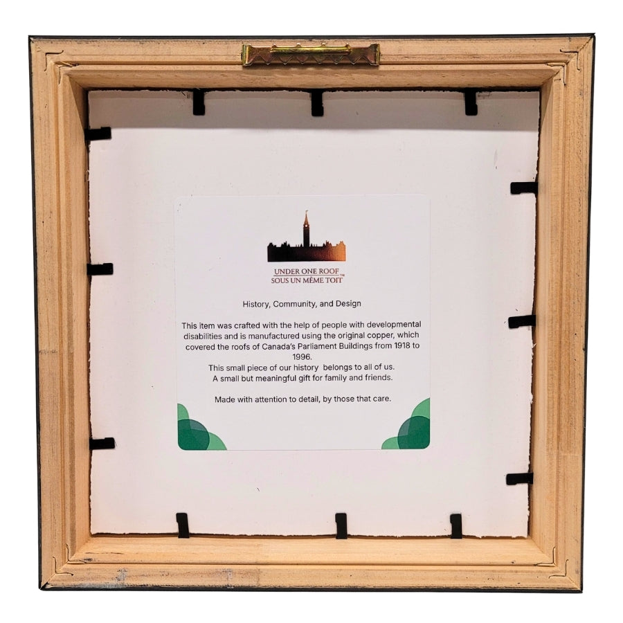 Framed Parliament Copper Piece