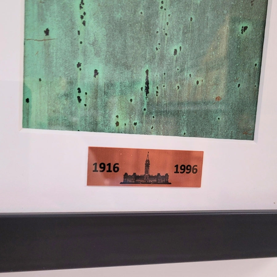 Framed Parliament Copper Piece