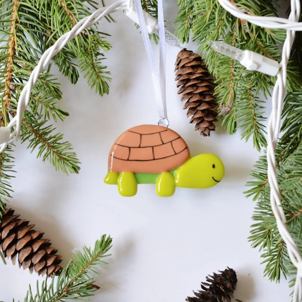 Fused Glass Ornament - Turtle