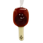 Fused Glass Ornament - Maple Taffy