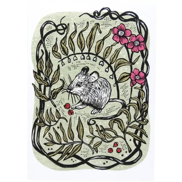 Garden Mouse Art Print & Card