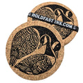 Canada Geese Pair Cork Coaster