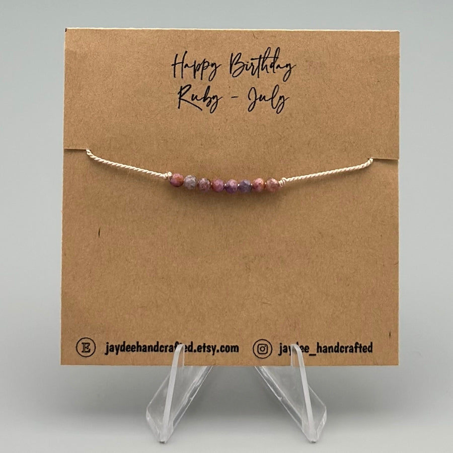 Gemstone Birthstone Bracelets