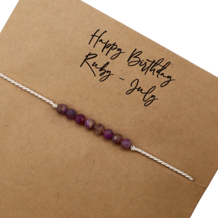Gemstone Birthstone Bracelets