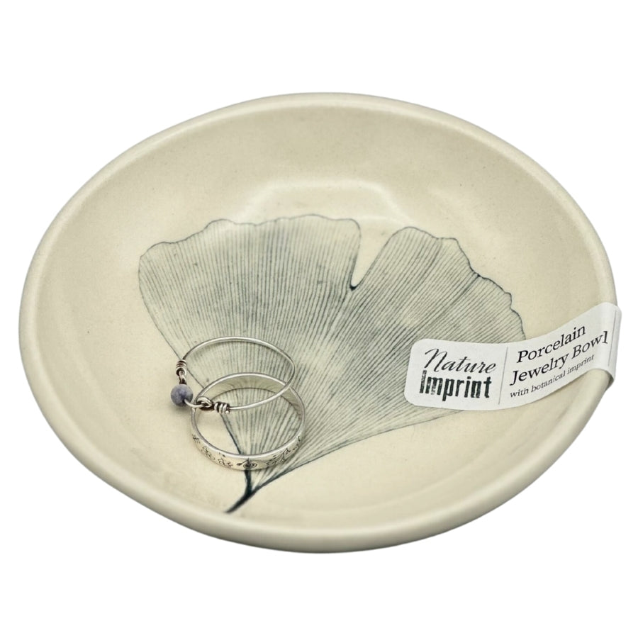 Ginkgo Leaf Ring Dish - Green