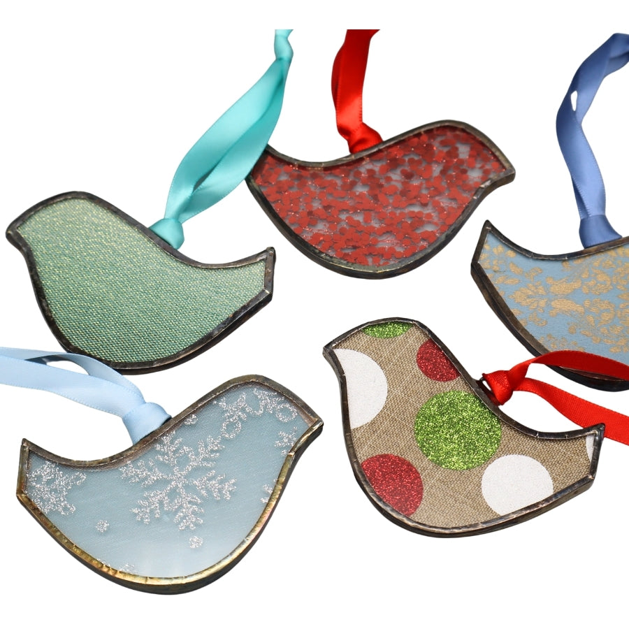 Glass Ornament - Birds