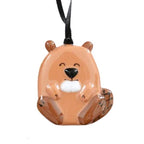 Fused Glass Ornament - Beaver
