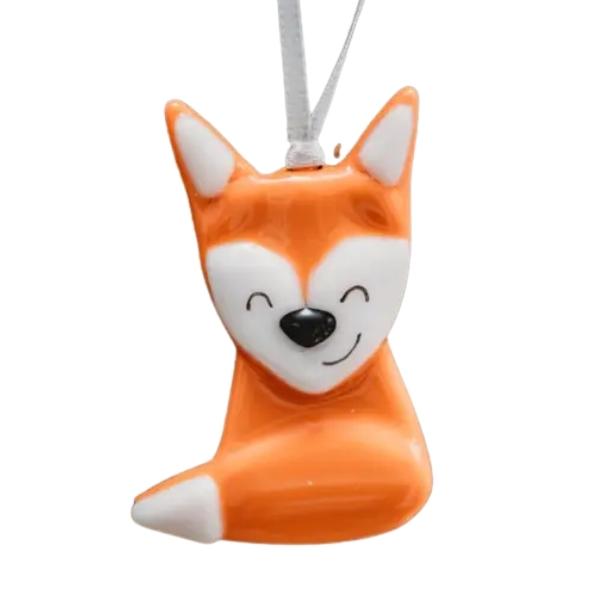 Fused Glass Ornament - Fox