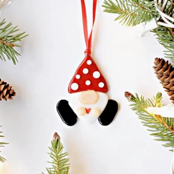 Ornement en verre fondu - Gnome