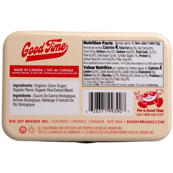 Good Time Organic Mints - Cinnamon