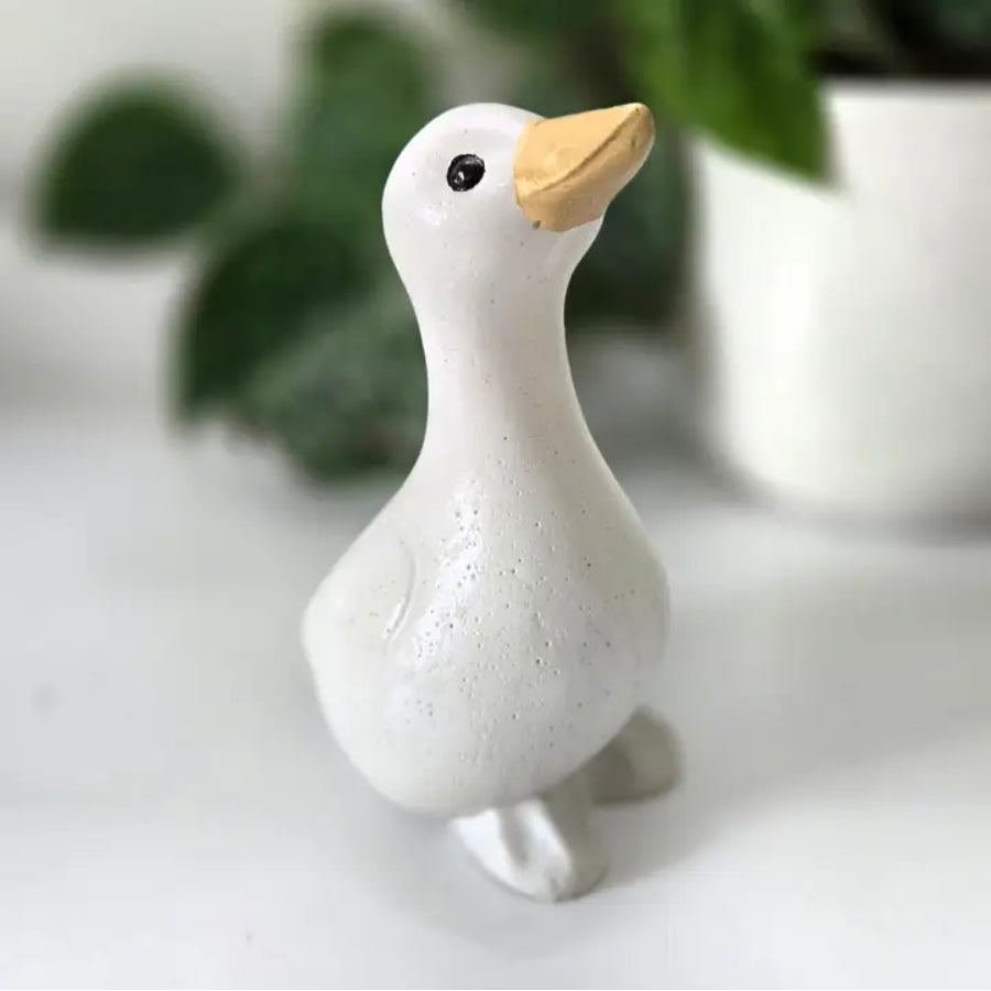 Goose Concrete Figurine