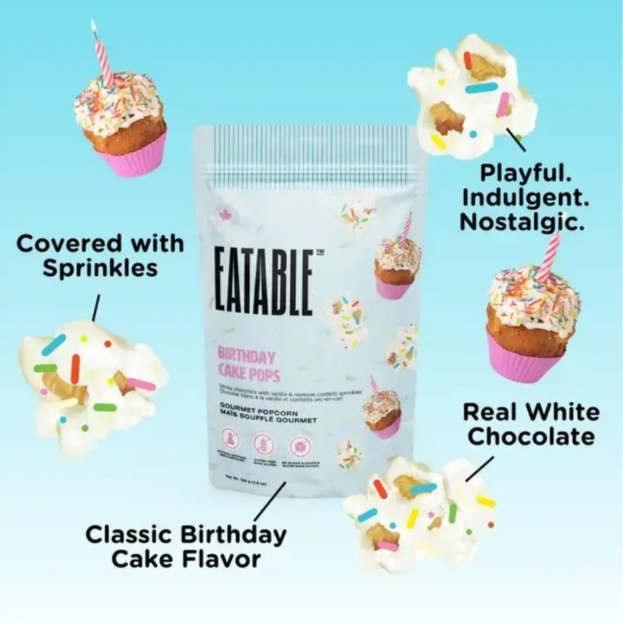 Popcorn gourmand - Sucettes gâteau d'anniversaire