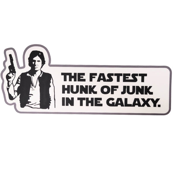 Autocollant pour pare-chocs Han Solo Hunk of Junk