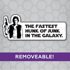Han Solo Hunk of Junk Bumper Sticker