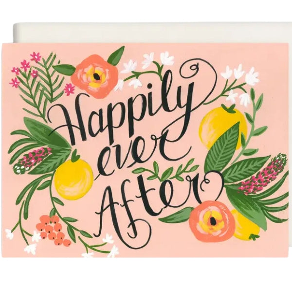 Happily Ever After Wedding Card