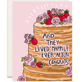 Happily Ever After Cake Wedding Card
