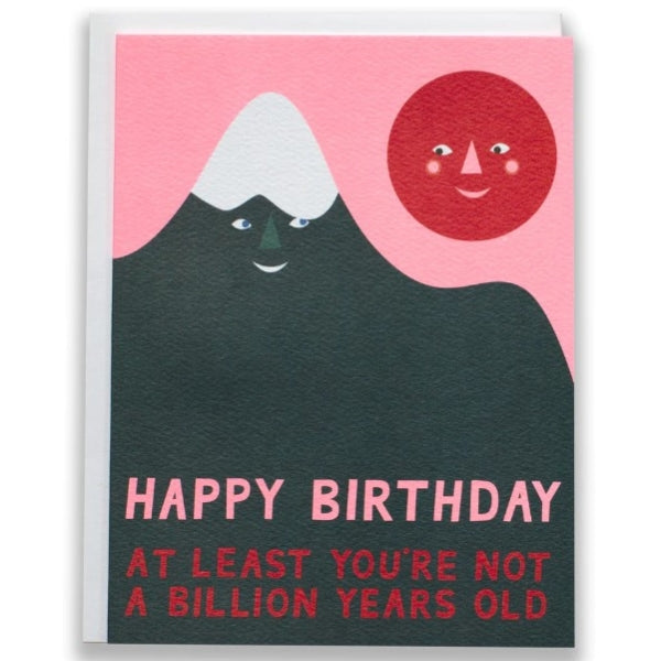 Birthday Gift Box - w/ Billion Year Birthday Mountain Card