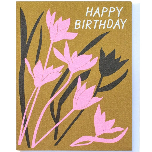 Happy Birthday Tulips Card