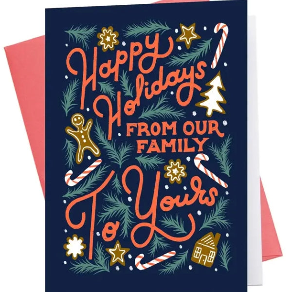 Happy Holidays Family Card