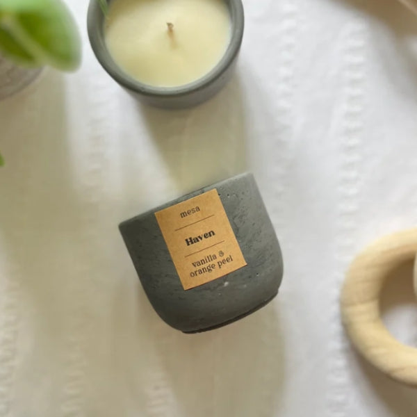 Haven Concrete Soy Candle