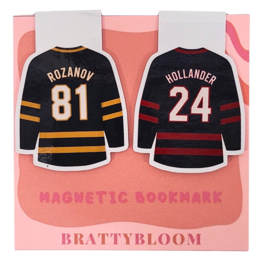 Heated Rivalry Jerseys Bookmark Set