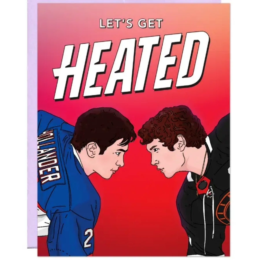 Carte d'amour de rivalité passionnée