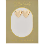 Heather Heart Stud Earrings