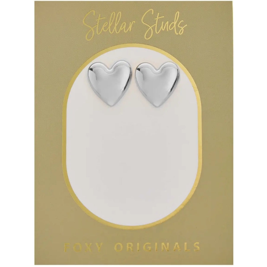 Heather Heart Stud Earrings