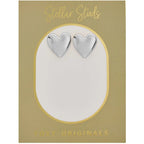 Heather Heart Stud Earrings