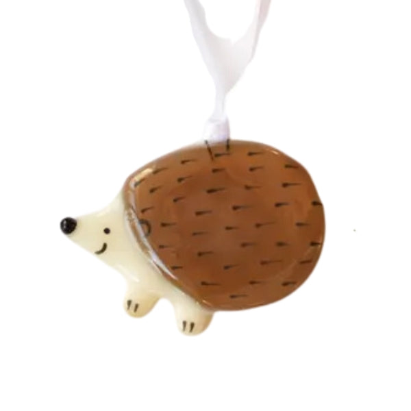 Fused Glass Ornament - Hedgehog