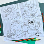 Bonjour cher livre de coloriage (Animaux au téléphone)
