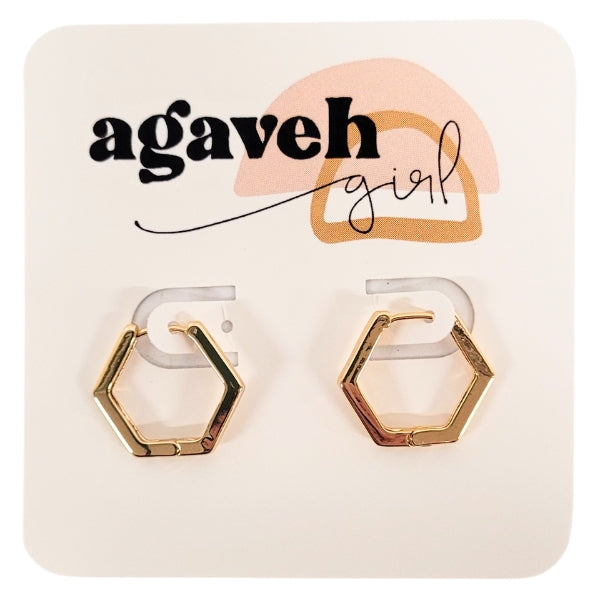 Hexi Huggie Earrings