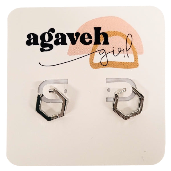 Hexi Huggie Earrings