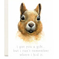Hidden Gift Squirrel Birthday Card