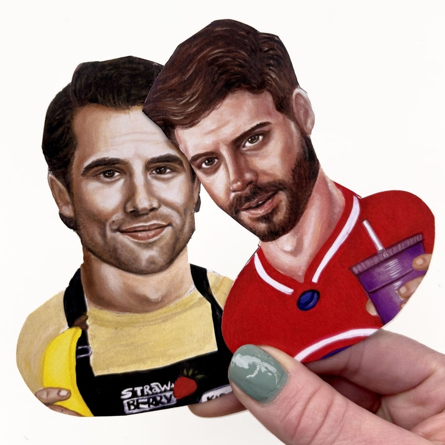 Ensemble d'aimants de hockey - Kip et Scott