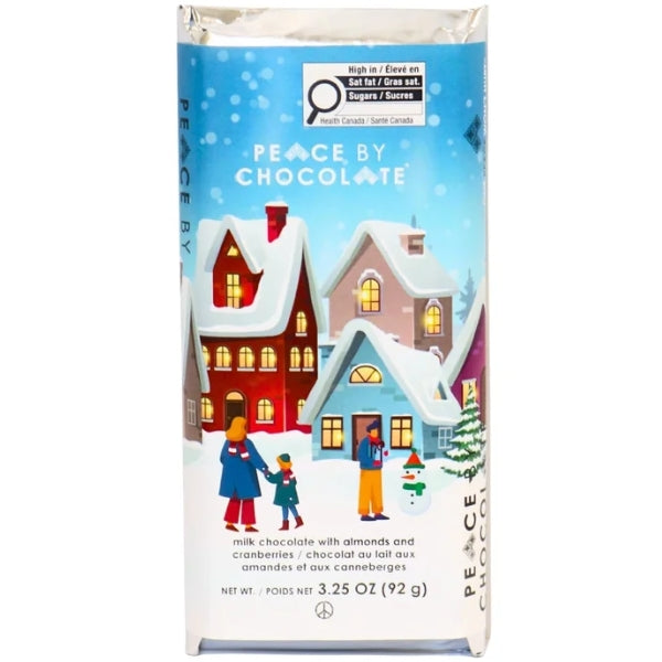 Holiday Bar - Milk Chocolate With Almonds and Cranberries