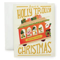 Holly Trolly Christmas Card