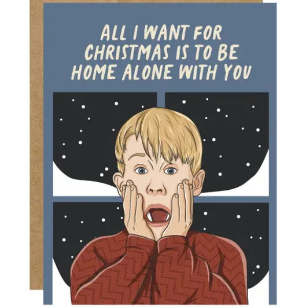 Home Alone With You Christmas Card