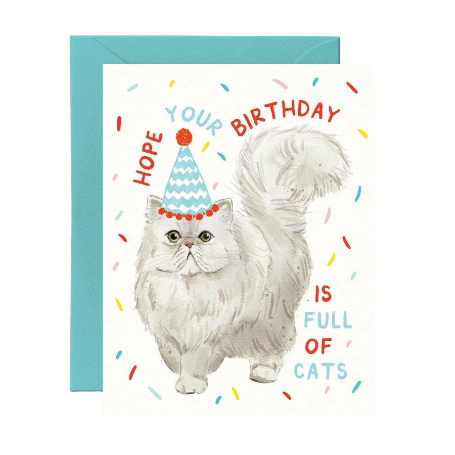 Hope Your Birthday Is Full Of Cats Card