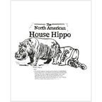 House Hippo Print (8" x 10")