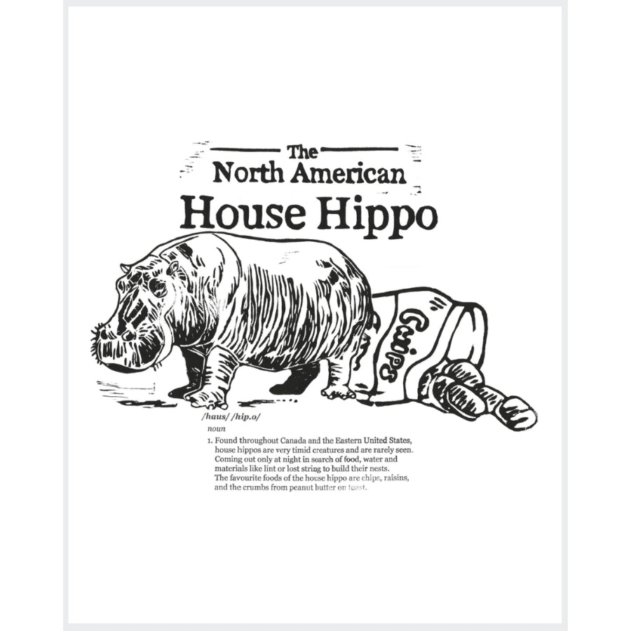 House Hippo Print (8" x 10")