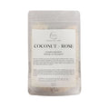 Bain de lait moussant à la noix de coco et à la rose