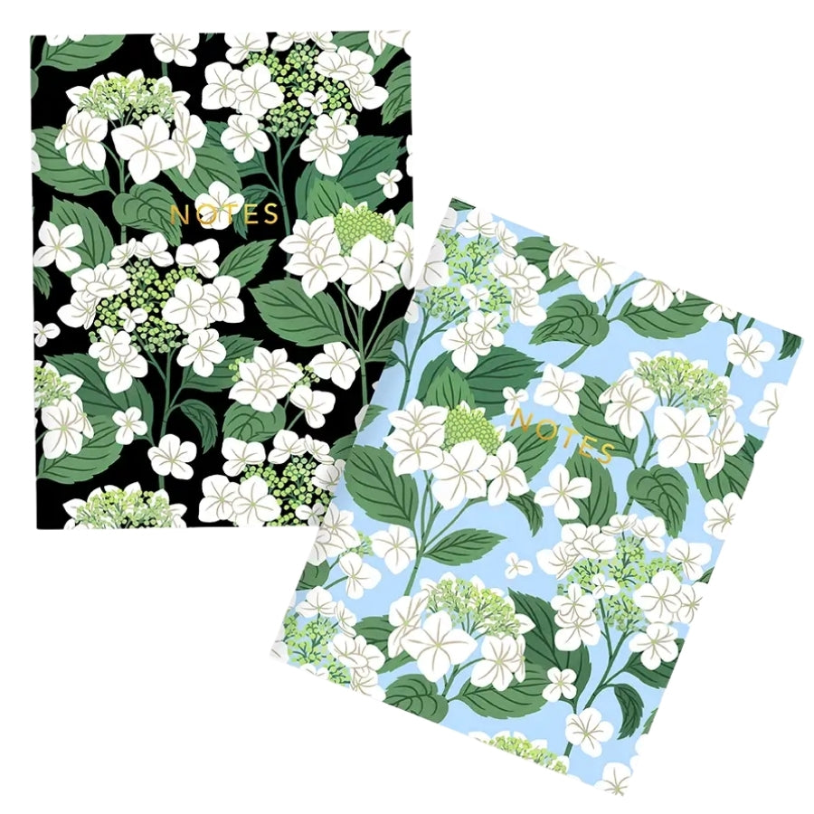 Ensemble de carnets de poche - Hortensias