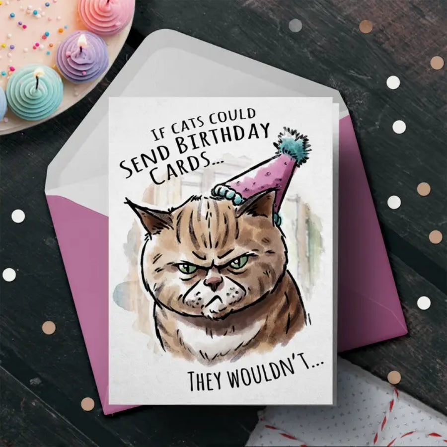 If Cats Could Birthday Card
