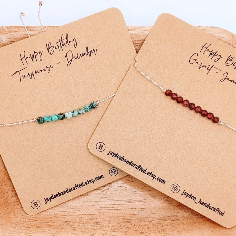 Gemstone Birthstone Bracelets