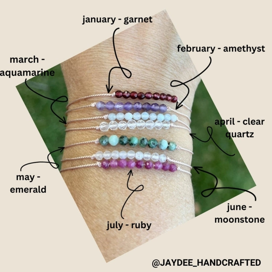 Gemstone Birthstone Bracelets