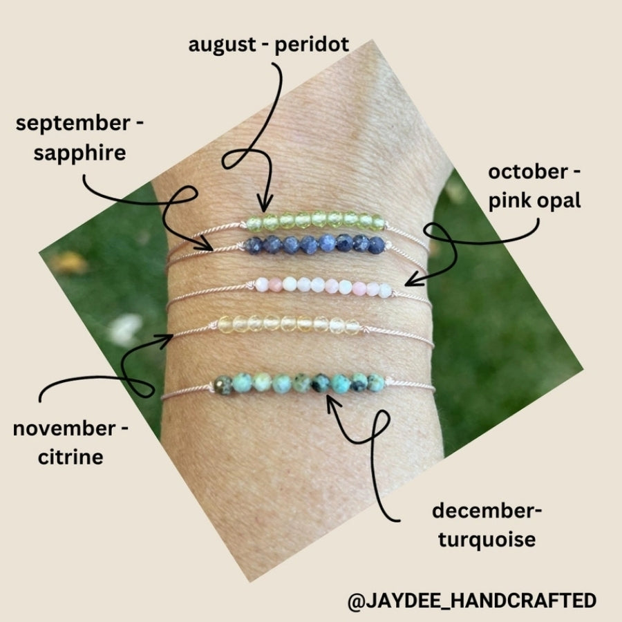 Gemstone Birthstone Bracelets