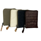 KM Leather Zip Wallet